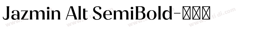 Jazmin Alt SemiBold字体转换